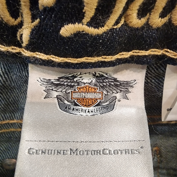 NWT Harley Davidson Women's Embelished Boot Cut Jeans Size 6 99176-16VW - Picture 4 of 8